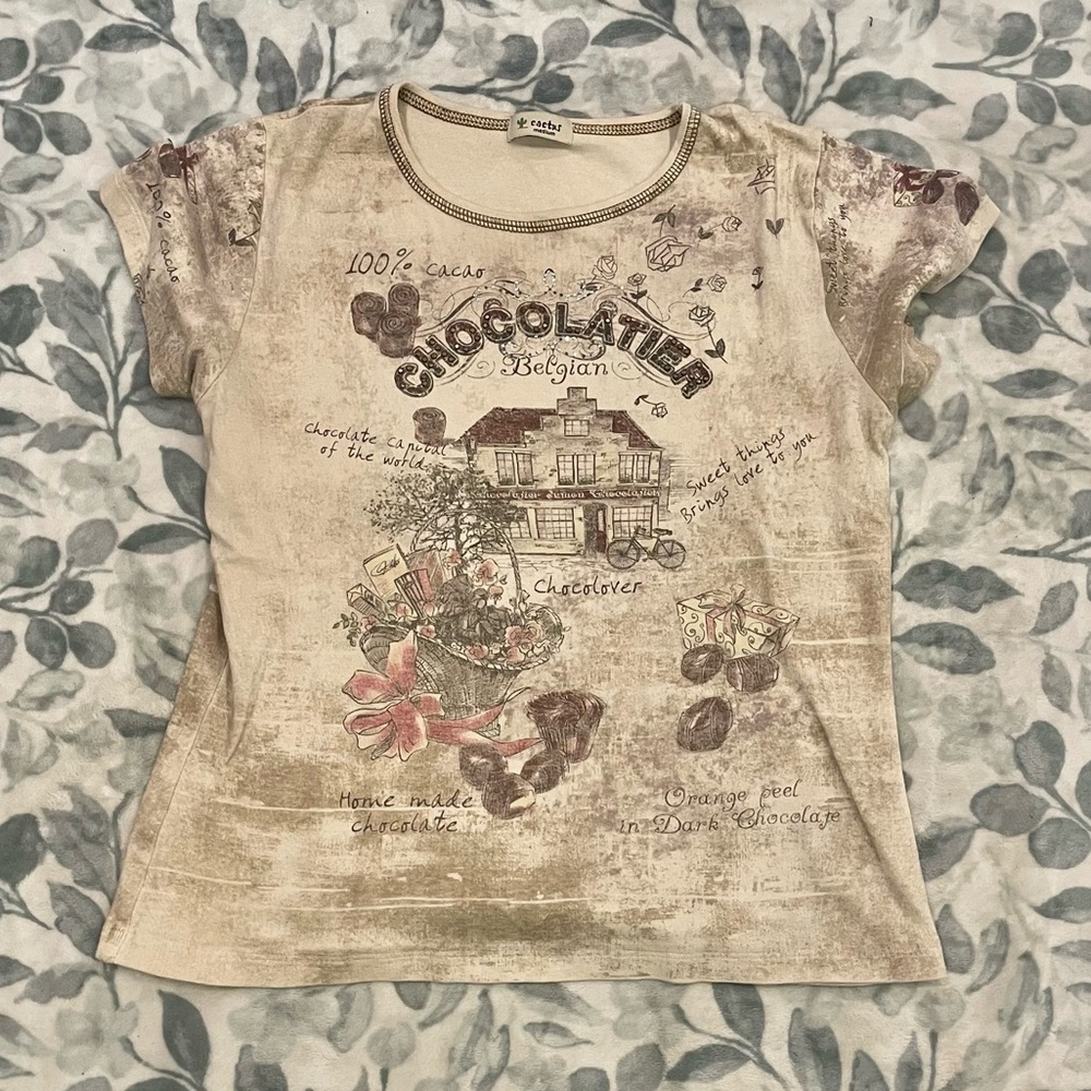 2000s Cactus Chocolate Graphic tee